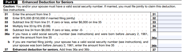 Enhanced Senior Deduction