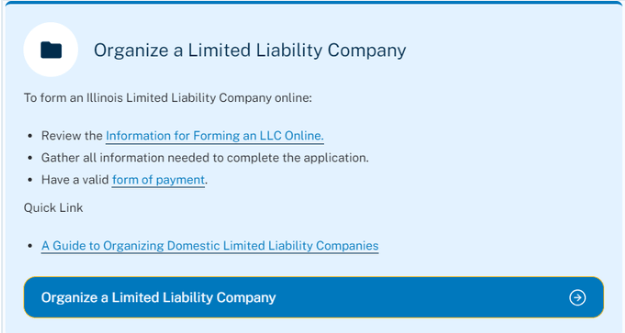 LLC Articles Illinois